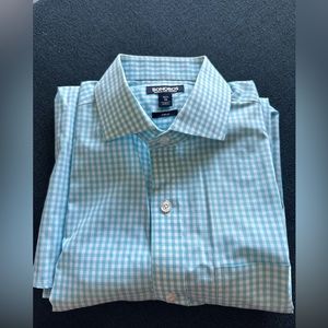 Bonobos Blue Dress Shirt size 15.5/34 Slim Fit